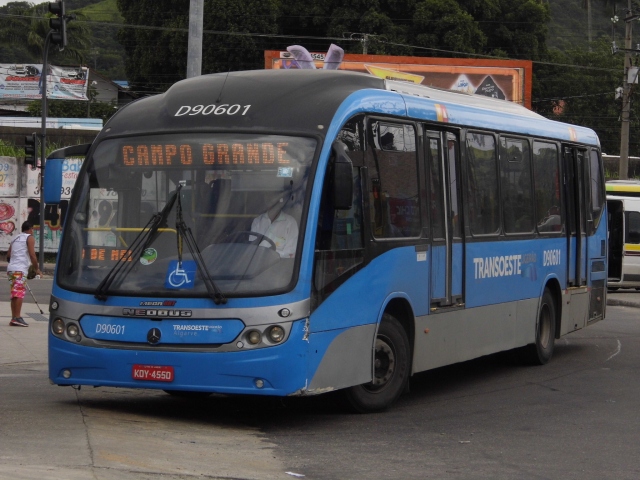 Um dos BRT's da empresa. Embora estejam muito mal-conservados, são um dos poucos ônibus com a manutenção razoável na empresa.